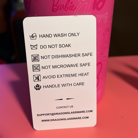 Skinny Dip NWT Barbie License Plate Pink Crossbody Hand Towels Thermal Tumbler - Picture 15 of 16